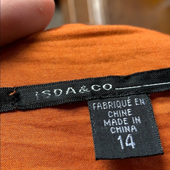 Dark red floral skirt - Picture 6 of 7